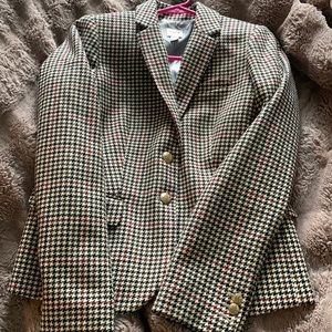 J. Crew Plaid Schoolboy Blazer